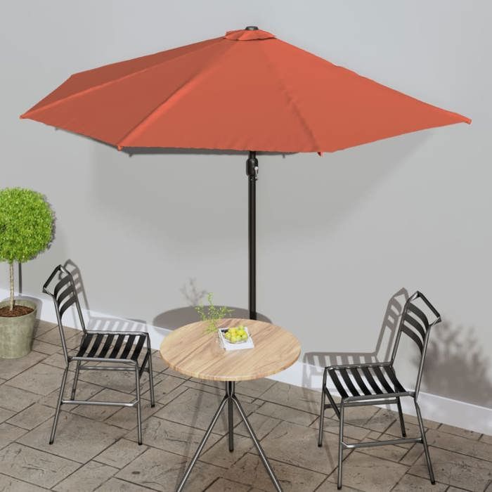 Parasol de balcon vidaXL demi rond 300x155 cm - vue 2