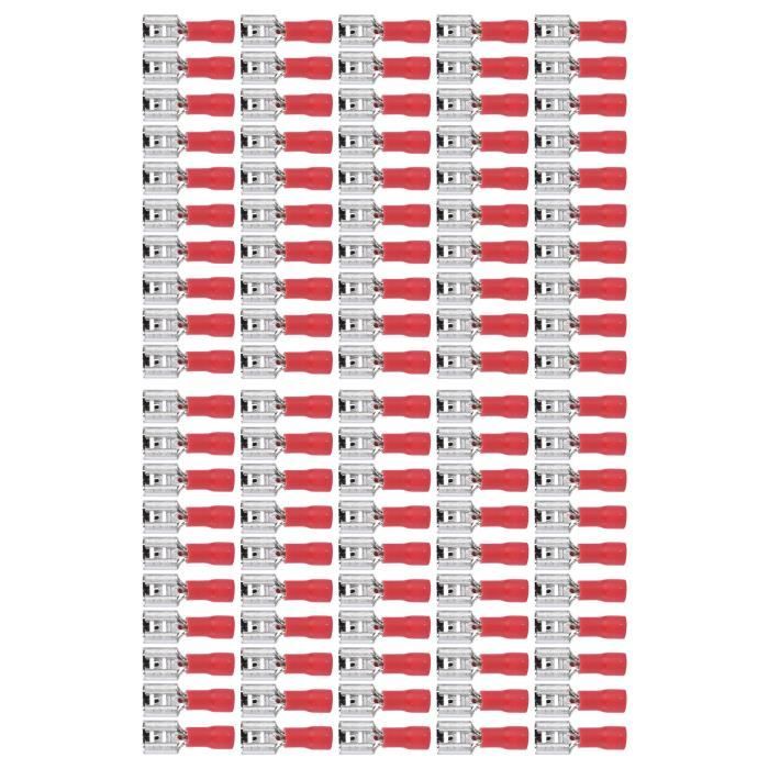 100 Connecteurs Thermorétractables Bleus - Pour Câbles 16-14 AWG - Idéal Pour épissures Rapides Et Sécurisées