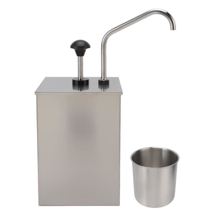 Distributeur à Sauce Chauffant Avec Pompe - Acier Inoxydable, 2,5L, Thermostat 45-90°C, Pour Restauration (modèle CDSPBC1) - 7