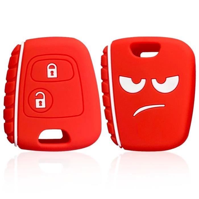 Coque De Protection Pour Clé De Voiture Citroën Et Peugeot - TPU Souple, Couleur Rose - Compatible Avec Plusieurs Modèles - 2