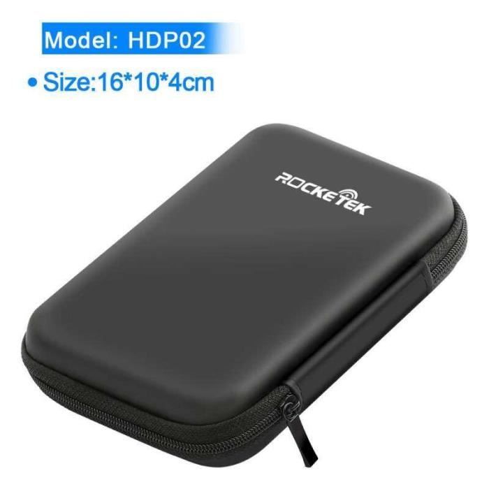 Rouge - Étui de transport pour disque dur externe 2.5 EVA, antichoc