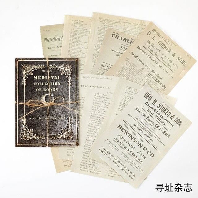Lot De Papiers Scrapbooking Vintage Rétro - Pour Albums, Cartes, Déco DIY - Motifs Anciens Et élégants