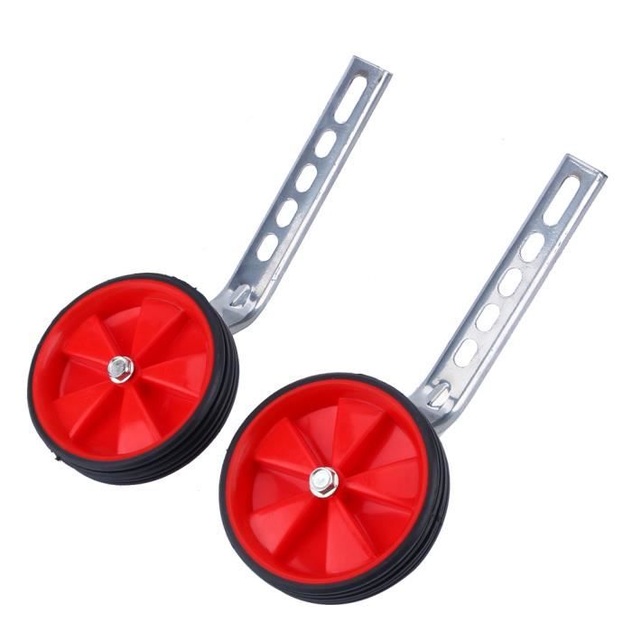 Roues Stabilisatrices Universelles Pour Vélo Enfant - Paire, Acier, Diamètre 10cm - Adaptées Aux Roues 16 à 24 Pouces