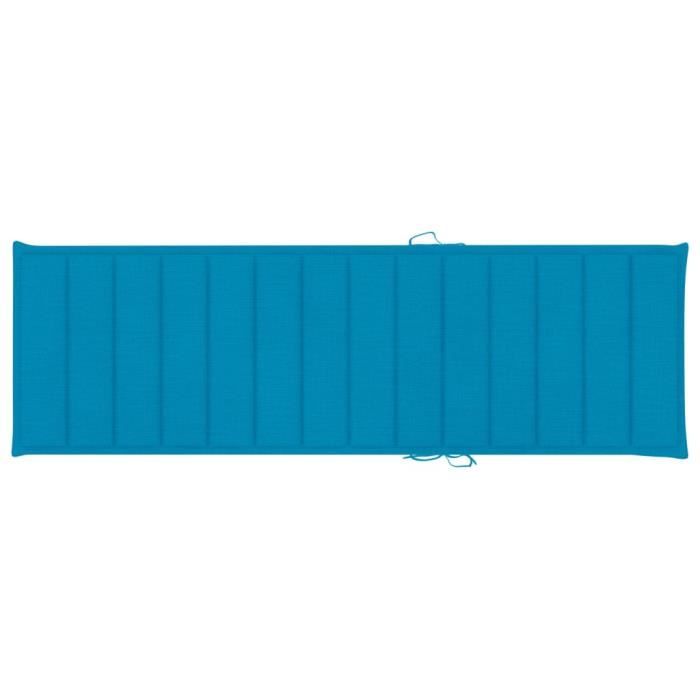 FAE---Coussin de chaise longue/Coussins canapés - Bleu - 200 x 70 x 4 cm - tissu (100 % polyester)Coussin de chaise longue/Couss