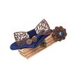 5 pièces noeud papillon créatif en bois durable serviette carrée boutons de manchette fournitures de  TIE - LAVALLIERE - BOW TIE-1
