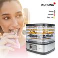 Korona 57011 Déshydrateur avec moule pour barres de céréales | Minuterie 8-72 heures | Sans BPA | Ecran LED, acier inoxydable-1
