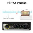 Autoradio bluetooth Double Bluetooth Radio FM AUX Mains libres Copie de la source audio Lumières colorées autoradio 60W-1