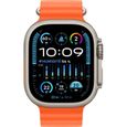 Apple Watch Ultra 2 GPS + Cellular- 49mm - Boîtier Titanium - Bracelet Orange Ocean Band-1