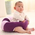 YOSOO chaise douce pour apprendre à s'asseoir Canapé mignon siège de soutien pour bébé doux bébé puericulture coffret VIOLET-1