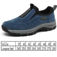 Chaussures De Marche Sans Lacets Pour Homme - Confort Orthopédique, Légères Et Antidérapantes
