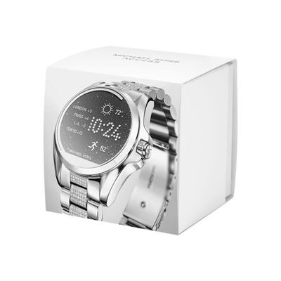 Michael Kors Access Bradshaw 44.5 mm argent montre intelligente avec bracelet acier inoxydable argent jusque 190 mm 1.4 4 Go Cdiscount Telephonie