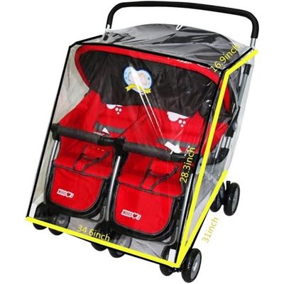 Habillage Pluie Poussette Double Housse de Pluie Poussette c t