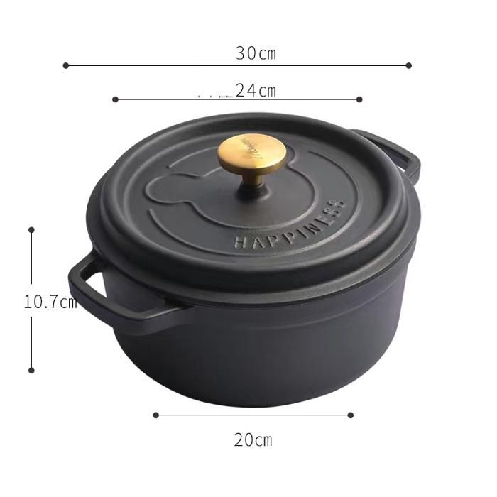 COCOTTES AVEC COUVERCLE Allant Au Four Anti Oil Splashing Pot Lid