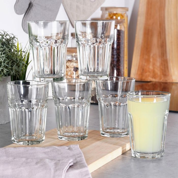 VILDE Lot de 12 verres 360 ml - Verre épais - lavables au lave ...