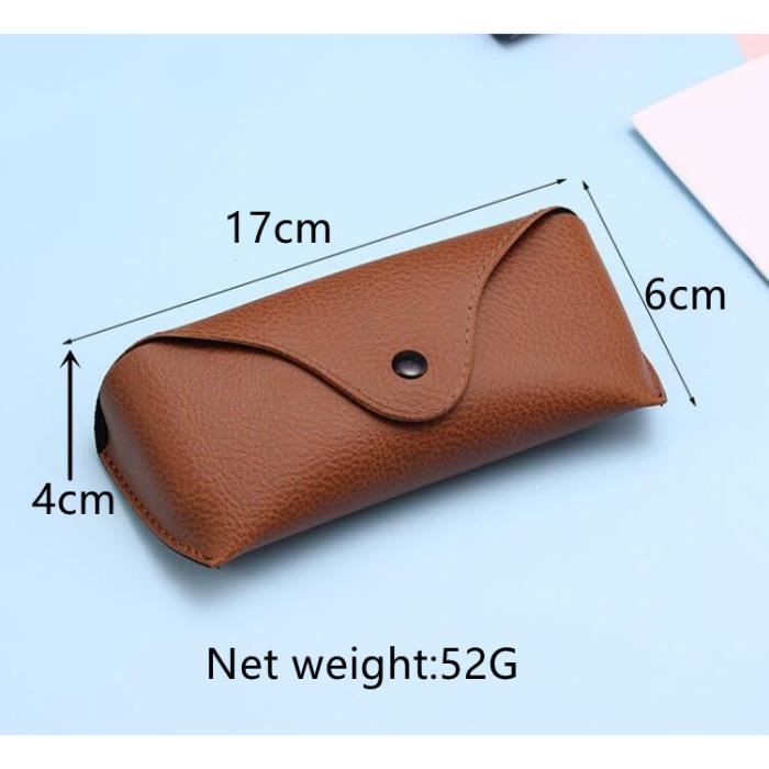Étuis Lunettes XLKJ - Lot De 4 Couleurs - PVC Diamant - 9x18cm