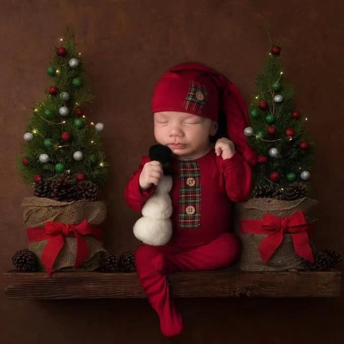 CM 04 0 1 mois Tenue de bebe accessoires de photographie nouveau ne combinaison de noel vetements de p Cdiscount Puericulture Eveil bebe