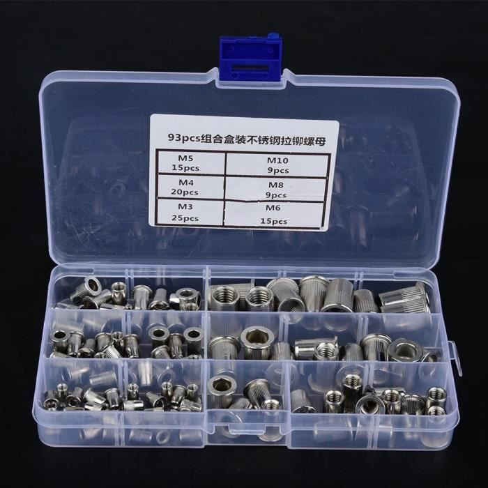 M8 x 18 mm Acier inoxydable 304 écrou rivet aveugle Bande Insérer nutsert 30PCS | Canada