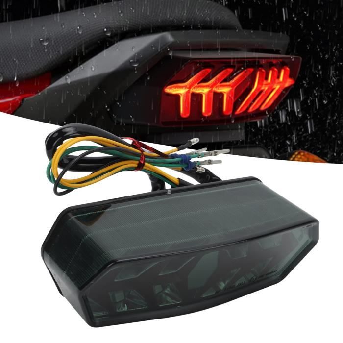 AMOYER 2PCS universel 12V clignotants clignotants LED moto Feux arrière Feu  clignotant Indicateur Feu arrière : : Auto et Moto