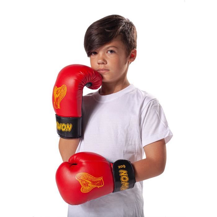 Gants De Boxe Enfant Et Adulte Hwtcjx - Gants MMA Muay Thai Karaté Sac De Frappe, Noirs Unisexe XS à XL
