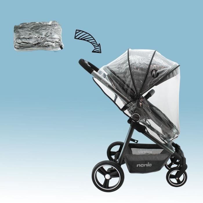 Poussette combinee 3 en 1 NANIA GIULIA Siege auto BEONE EVO R129 40 85 cm Nacelle de 0 a 6 mois Cdiscount Puericulture Eveil bebe