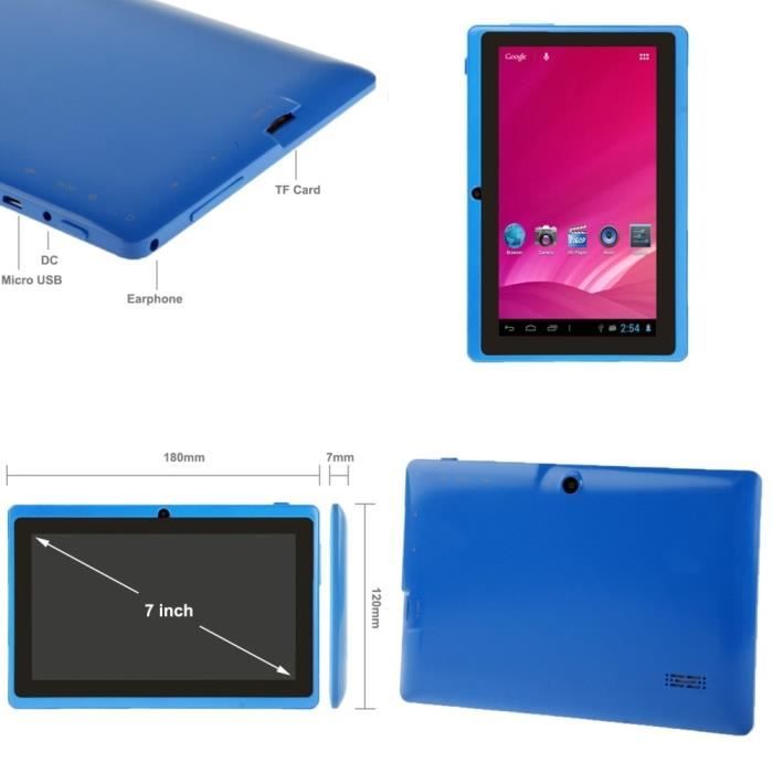 Tablette HSD7082 bleue, Android 4.0, écran1