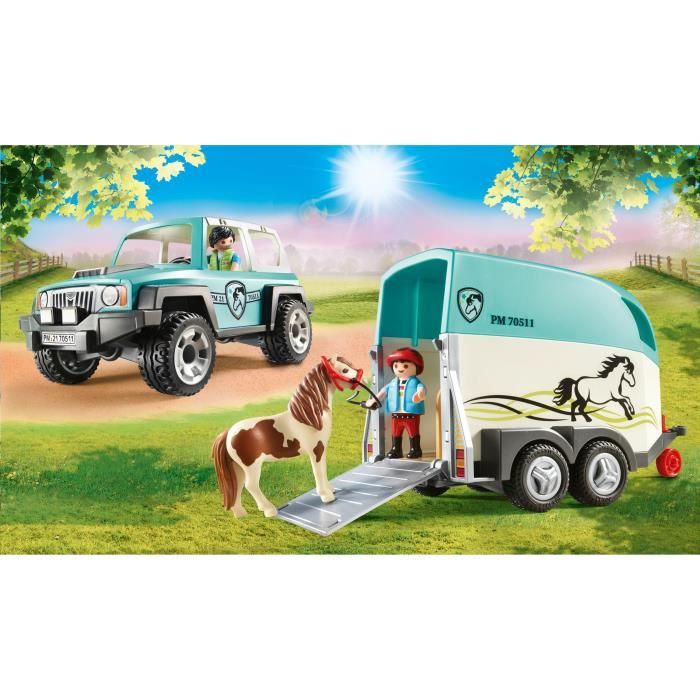 PLAYMOBIL 70997 Décoration de fête avec poneys- Country - Le poney club -  équitation animaux au meilleur prix