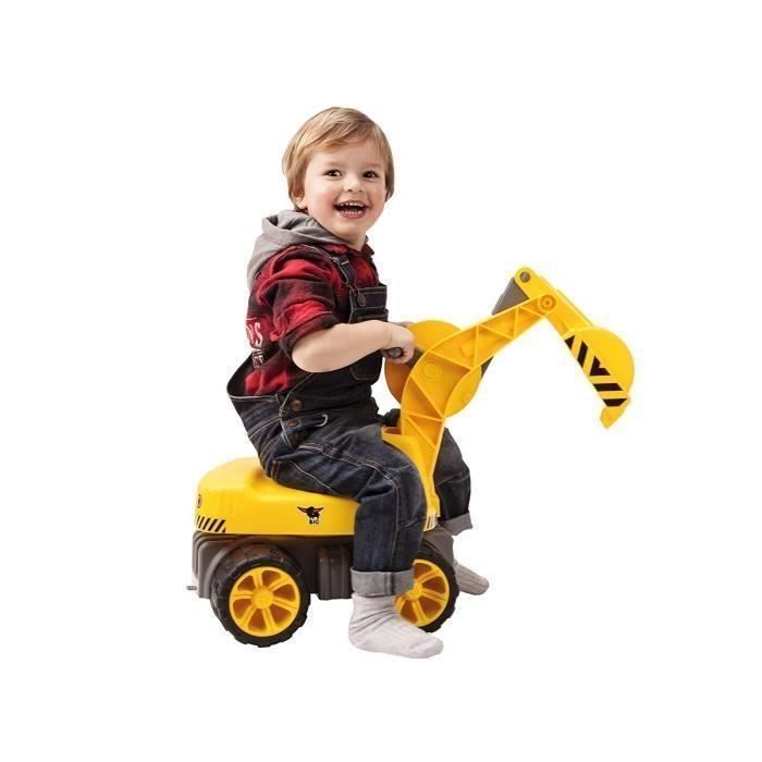Big - 800055810 - Maxi Camion Benne avec Roues Silencieuses - Jaune