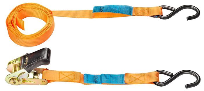 Lot De 4 Sangles D'Arrimage 2m X 20mm - Boucle Métal Réglable - Pour Transport, Camping, Bagages - Noir