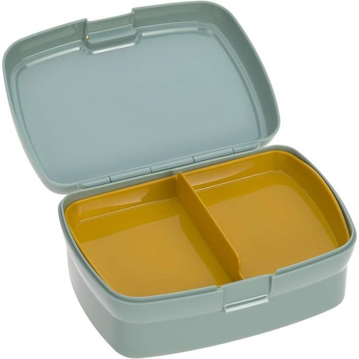 Boîte à Déjeuner Lässig Adventure Bus - Menthe - Compartiments Amovibles - Sans BPA - Enfant