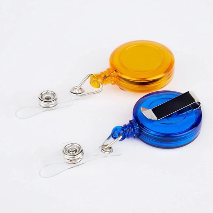 Porte-badge Rétractable Lourd – Avec Mousqueton Et Clip – Multitoo-mx