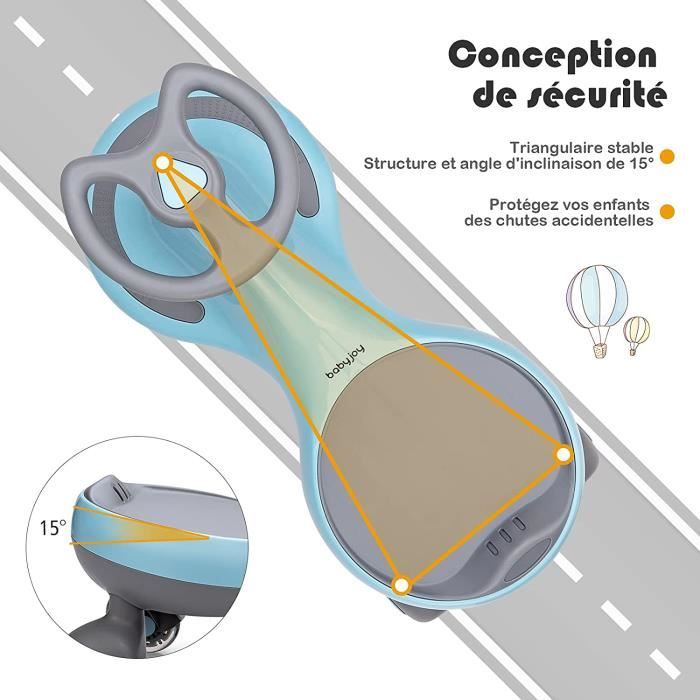 Porteur roue deals silencieuse