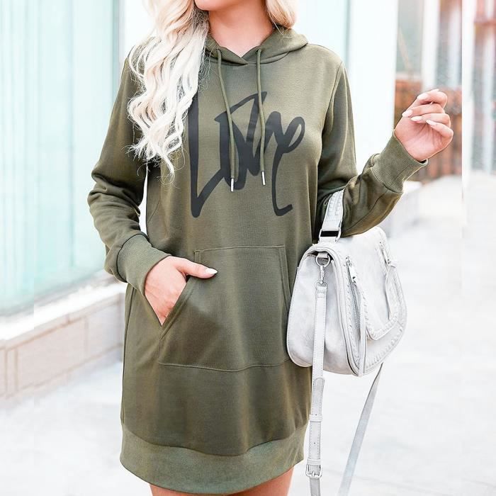 Robe a shop capuche femme