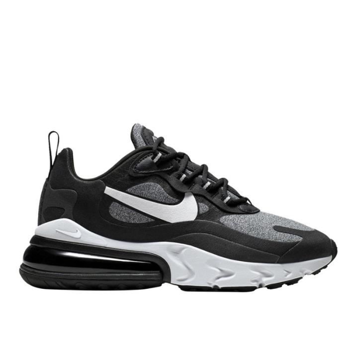 Basket Nike AIR MAX 270 REACT Femme Noir Gris Empeigne en