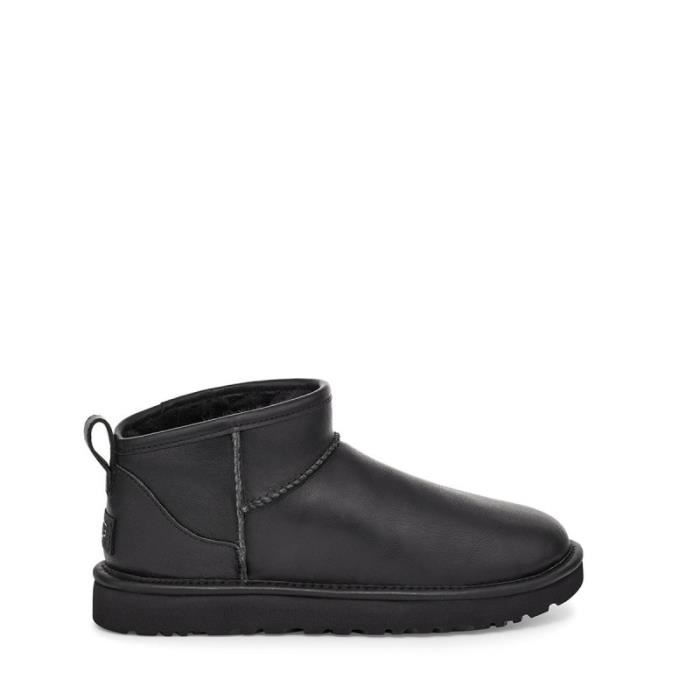 Ugg cuir noir clearance