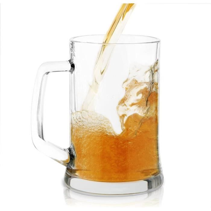 Maverton Chope à Bière Personnalisable – Verre à alcool avec gravure pour  homme - 500ml - Verre solide pour dégustation - pour anniversaire - pour  ami - témoin - copain - buveur de bier - : : Cuisine et Maison