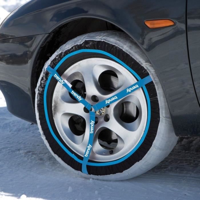Chaussette chaine neige textile pneu 215-50R18 haute résistance - Cdiscount  Auto
