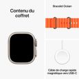 Apple Watch Ultra 2 GPS + Cellular- 49mm - Boîtier Titanium - Bracelet Orange Ocean Band-3
