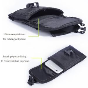 Sacoche Ceinture Tactique Multi-poches - Étui Téléphone Portable - Pour Randonnée, Sport Et Voyage