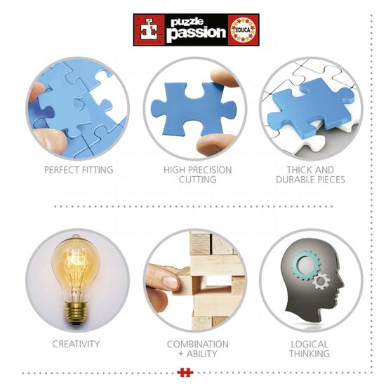 Puzzle Educa 2000 Pièces - La Table De Couture - 96x68 Cm - Carton Recyclé - Colle Incluse - Dès 14 Ans