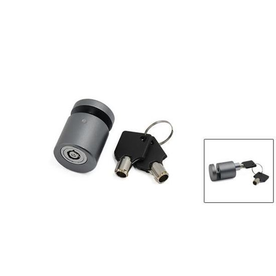 sourcingmap Style noir U Protection Anti-vol syst/ème s/écurit/é Verrouillage frein /à disque deux cl/és pour motocycliste