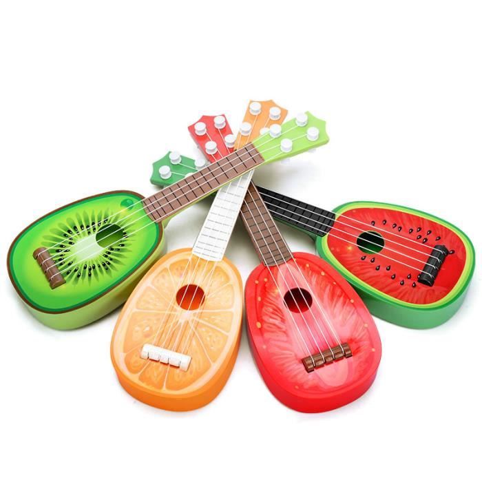 Ukelele pour enfants, guitare pour enfants, mini ukulélé acoustique de 43  cm, kit pour débutants avec médiator et sangle– Idéal pour les tout-petits  et les débutants, cadeaux de noël/nouvel an (bleu) 