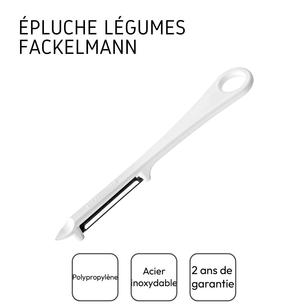 Couteau éplucheur de type économe 15 cm Fackelmann Eco Friendly