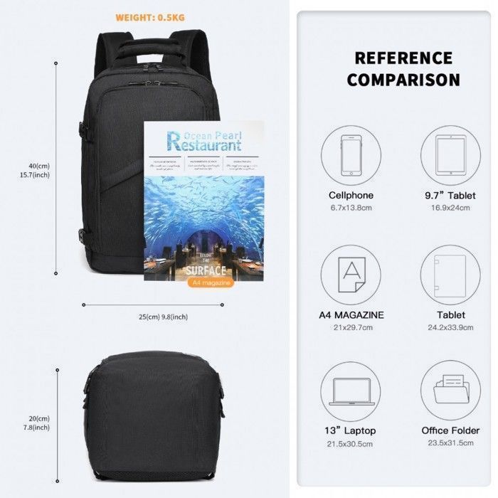 Sac Bagage Ryanair Prix Kono Sac à Dos 40x20x25cm Sac à Voyage