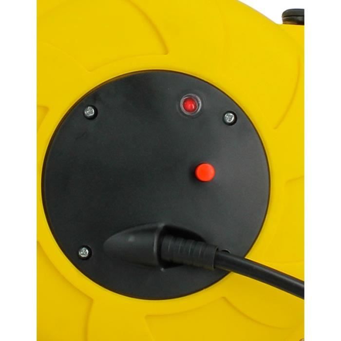 Enrouleur Ménager Compact 4 Prises 16A+T 2m - Bricolage