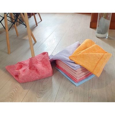 Lot De 10 Serpillères Coton/viscose 50x60 Cm - Fabriqué En France - Ultra Absorbantes Et Lavables à 60°C - Couleurs Assorties