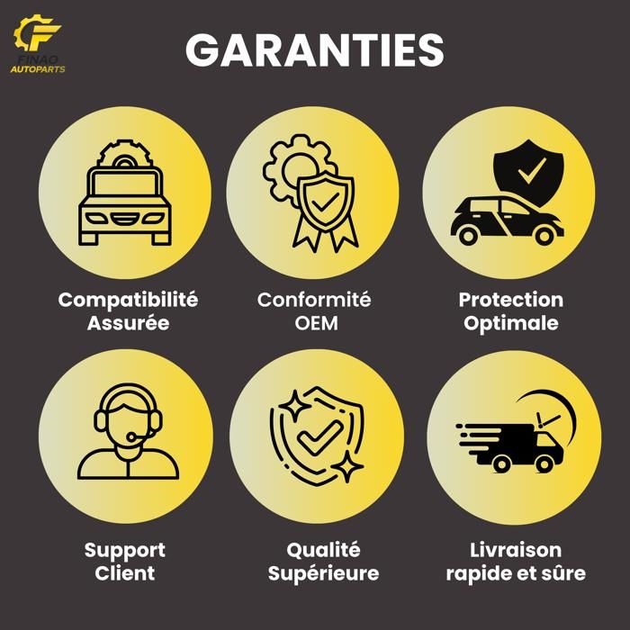 FINAO AUTOPARTS Phare Antibrouillard Avant Droite Ou Gauche Compatible Avec Dacia, Opel, Renault | Installation Facile Et Qualité OEM