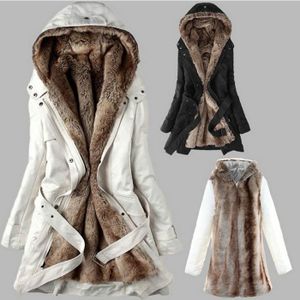 Parka D'Hiver Femme DGKaxiyaHM - Capuche En Fausse Fourrure Amovible, Coupe Oversize Chaude Pour Automne/Hiver