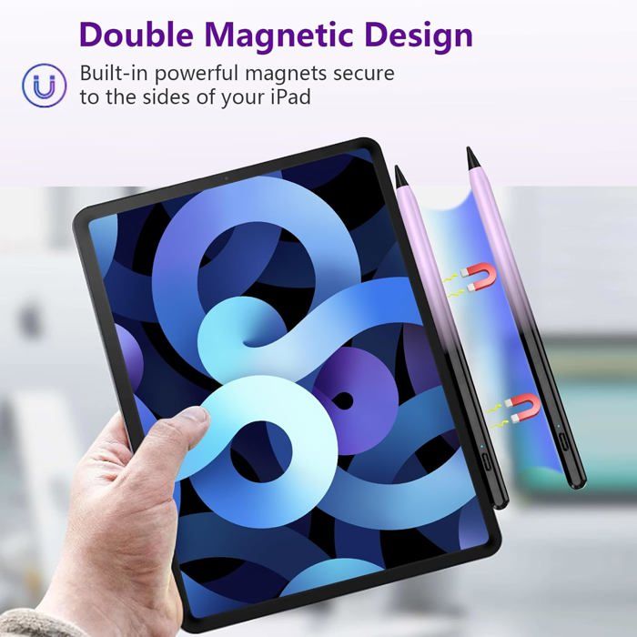 Stylet Rechargeable Pour IPad 2018-2025 Avec Détection De L'inclinaison Et Rejet De Paume - Neuf