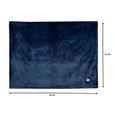 Couverture chauffante DOMO - 10 positions de chaleur - Molleton flanelle - 180x130 cm - Bleu foncé-8