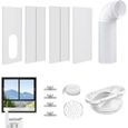 Kit Fenêtre Climatiseur Mobile, Kit de Fenêtre pour Climatiseur Portable, Joint de fenêtre pour climatiseur mobile, TUYAU